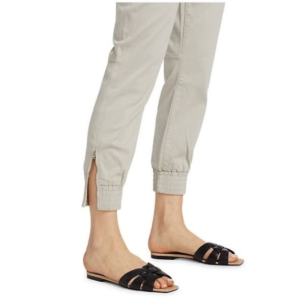 Sateen Zip Ankle Joggers