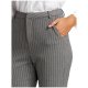 Gray Pinstripe Cropped Pants