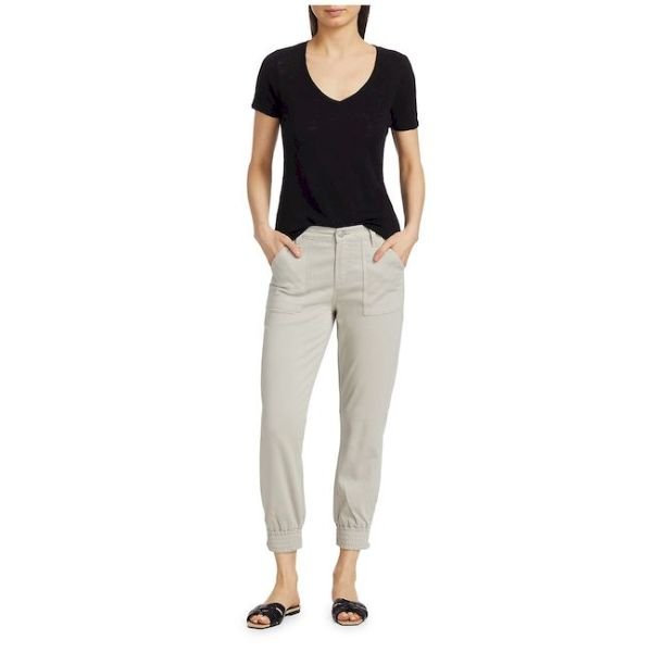 Sateen Zip Ankle Joggers