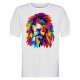 Men's Unisex Tee T shirt Hot Stamping Graphic Prints Lion Plus Size Print Short Sleeve Casual Tops Cotton Basic Designer Big and