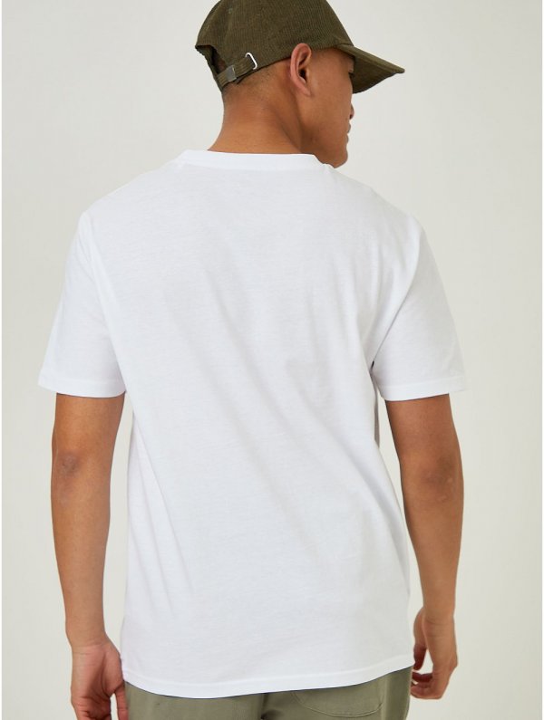 White Crew Neck Jersey T-Shirt