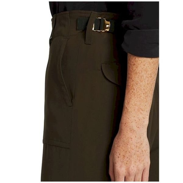 Solid Satin Cuff Pants