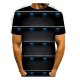 Men's T shirt Graphic Color Block Geometric 3D Print Short Sleeve Holiday Tops Streetwear Punk & Gothic Round Neck Black / S